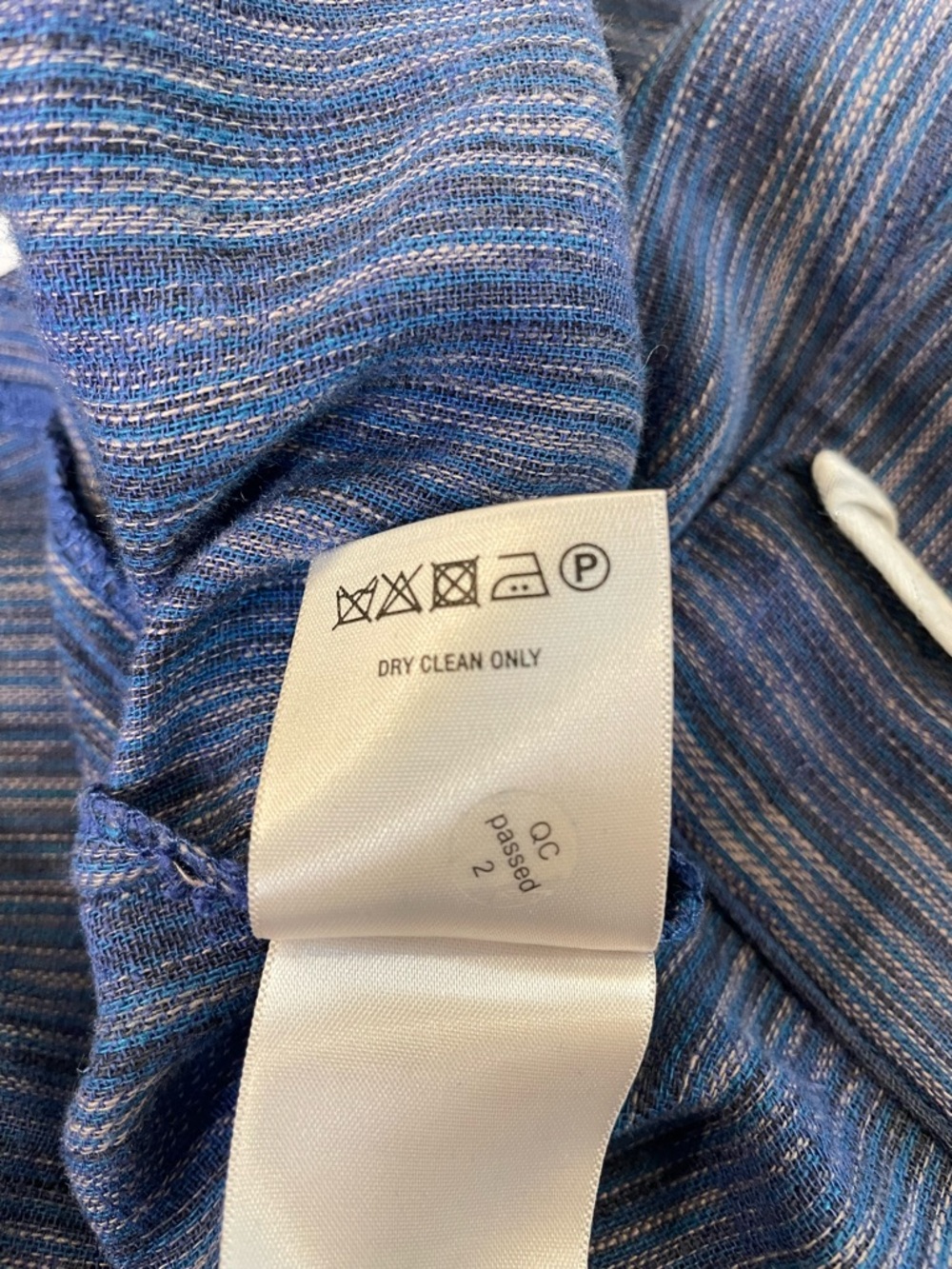 Cartonnier by  Anthropologie Size 12 Blazer In Blue.  Cotton/Linen blend Aztec. - Picture 9 of 15